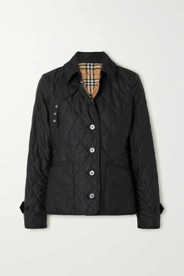 Burberry Quilted Shell Jacket - Black - ShopStyle