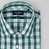 Thumbnail for your product : Tie Bar Dress Plaid Green Non-Iron Dress Shirt
