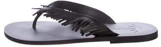 Tomas Maier Leather Thong Sandals