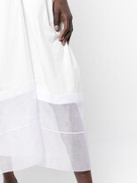 Thumbnail for your product : Rosie Assoulin Sheer-Panel Full Midi Skirt