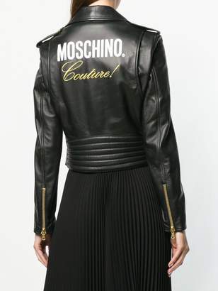 Moschino off-center zipped jacket