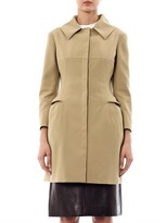 Thumbnail for your product : Alexander McQueen Tailored cotton-twill coat