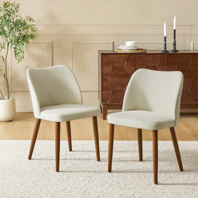 Kanalu Modern Dining Chair with Solid Wood Legs