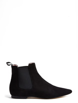 Thumbnail for your product : Elia B Black Pointed Flat Ankle Boots