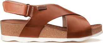 PIKOLINOS Mahon Leather Sandals With Wedge Heel