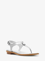 Thumbnail for your product : Michael Kors Mira Embossed-Leather Sandal
