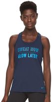 Thumbnail for your product : Nike Women's Dri-FIT "Sweat Now Glow Later" Workout Tank