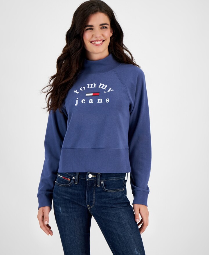 Tommy Jeans Women's Blue Sweatshirts & Hoodies | ShopStyle