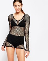 Thumbnail for your product : Wolford Netsation Long Sleeve Top