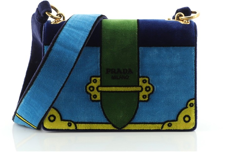 prada velvet backpack