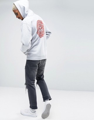 Obey Hoodie With Stamp Back Print