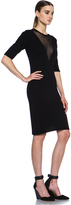 Thumbnail for your product : Carven Angora & Sheer Knit Dress in Black