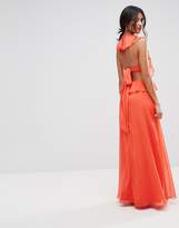 Thumbnail for your product : ASOS Design Ruffle Front Side Cut Out Maxi Dress