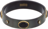 Thumbnail for your product : Isabel Marant Black & Grey Horn Studded Seattle Cuff