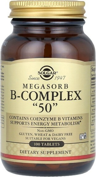 Solgar SolgarMegasorbB-Complex"50",100Tablets