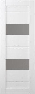 Vita Solid Manufactured Wood and Glass Paneled Prefinished Standard Door Slab