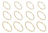 Thumbnail for your product : ASOS Multipack Fine Every Finger Rings - Gold