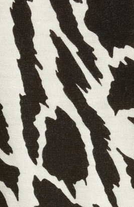 HUGO BOSS Fariday Abstract Print Wool Crewneck Sweater