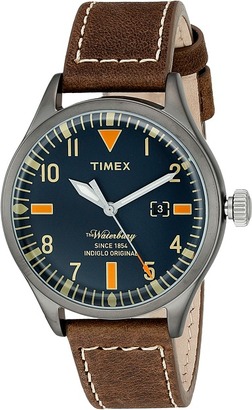 Timex Waterbury Leather Strap Watches
