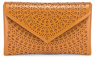 Alaia Black and Rose Gold Laser-Cut Clutch – The Hangout