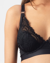 Thumbnail for your product : HOTMilk Women's Black Underwire Bras - Warrior Plunge Contour Nursing Bra - Flexi Underwire - Size One Size, 14FF at The Iconic