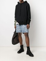 Thumbnail for your product : Greg Lauren Ripped-Detail Hoodie