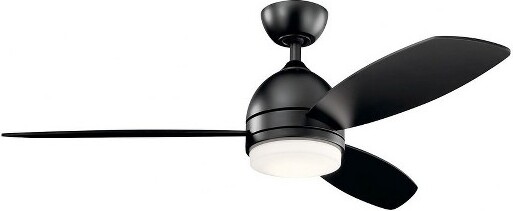 Kichler KichlerLightingVassar1-LightCeilingFaninBlack
