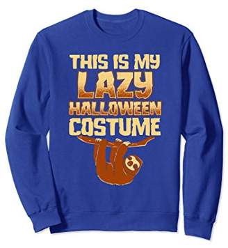 Lazy Sloth Costume Funny Halloween Party Sweatshirt