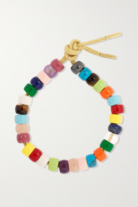 Carolina Bucci Forte Beads Rainbow 18-karat Gold And Lurex Multi-stone Bracelet Kit - One size