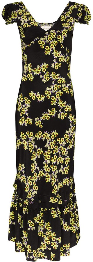 Rentrayage Floral-Print Midi Dress - ShopStyle