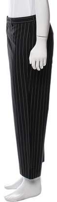 Dolce & Gabbana Striped Wool Dress Pants black Striped Wool Dress Pants