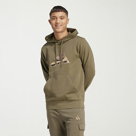 adidas Mens Long Sleeve Fleece Active Hoodie