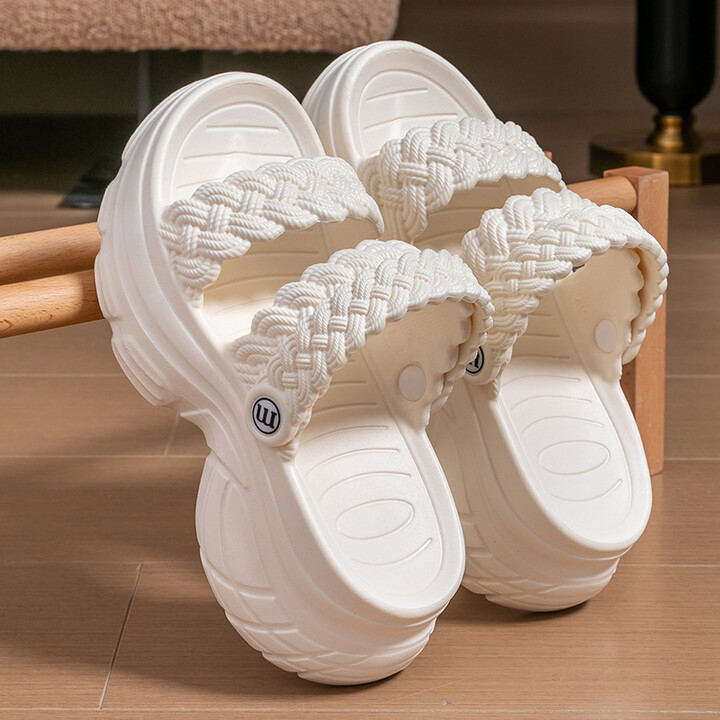 Shevalues Fashion Women & apos;s Slippers Outdoor Summer New Beach Slides EVA Lightweight Slippers Platform Open Toe Women & apos;s Sandals
