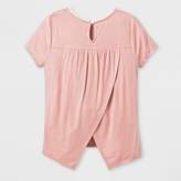 Thumbnail for your product : Miss Chievous Girls' Short Sleeve Babydoll Top - Pink