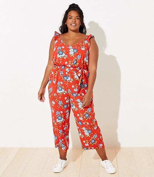 loft red jumpsuit