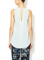 Thumbnail for your product : Rebecca Taylor Silk Studded Tank Top