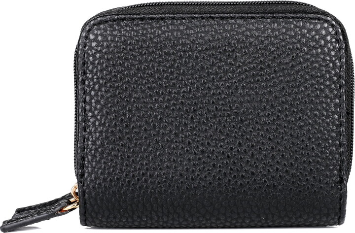 Julia Buxton Women’s Pebble RFID Pik-Me-Up Wizard Wallet, Black