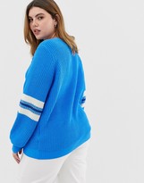 Thumbnail for your product : Junarose jumper with elbow stripes