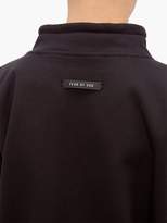 Thumbnail for your product : Fear Of God Logo-applique Mock-neck Cotton Sweatshirt - Mens - Black