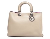 Thumbnail for your product : Christian Dior Pre-Owned Beige Leather Large Diorissimo Bag