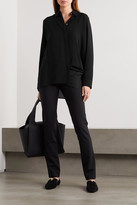 Thumbnail for your product : The Row Carla Pleated Chiffon Blouse