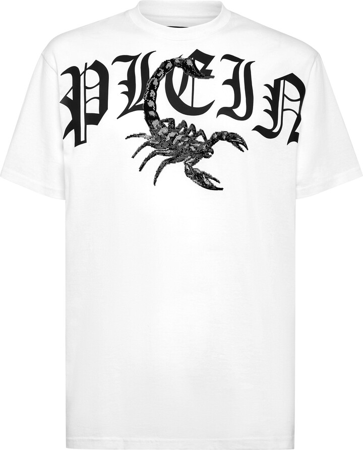 Philipp Plein T-shirt Round Neck SS Scorpion with Crystals