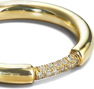 KatKim 18kt Yellow Gold Diamond-Embellished Ring