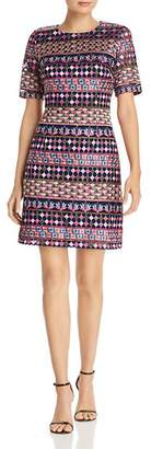 Adrianna Papell Gogo Embroidered Dress