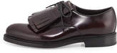 Thumbnail for your product : Prada Cordovan Spazzolato Leather Lace-Up w/Removable Fringe