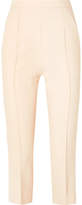 Thumbnail for your product : KHAITE Bridget Cropped Stretch-twill Straight-leg Pants