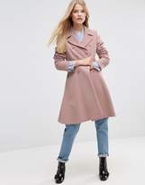 Thumbnail for your product : ASOS Double Breasted Skater Coat