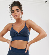 Thumbnail for your product : South Beach seamless glitter sports bra in navy