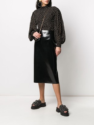 McQ Swallow High Waisted Fitted Skirt