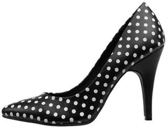 T.U.K. Shoes Black Polka-Dot Heel